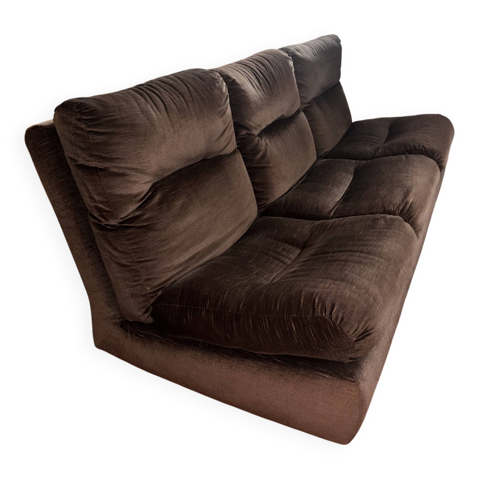 Albany canapé by Ligne Roset attributed to Michel Ducaroy – bison velvet – 1976