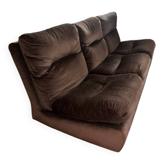 Albany canapé by Ligne Roset attributed to Michel Ducaroy – bison velvet – 1976