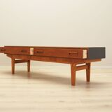 Lowboard en teck, design danois, années 1960, production : Danemark