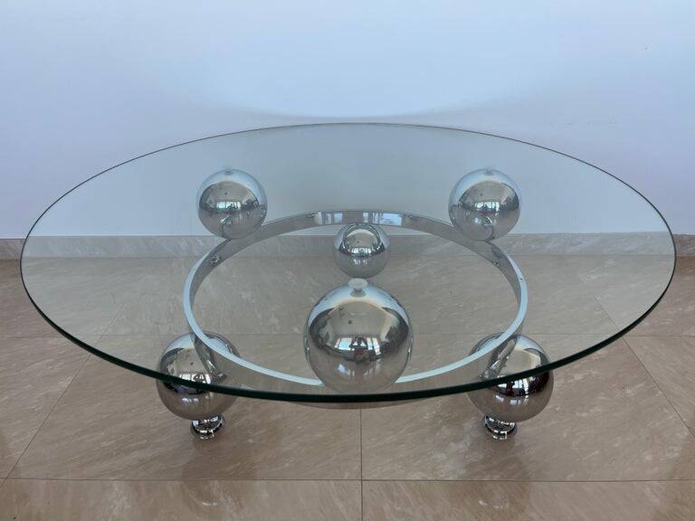 Table basse extraordinaire XL de l'ère spatiale, années 1970