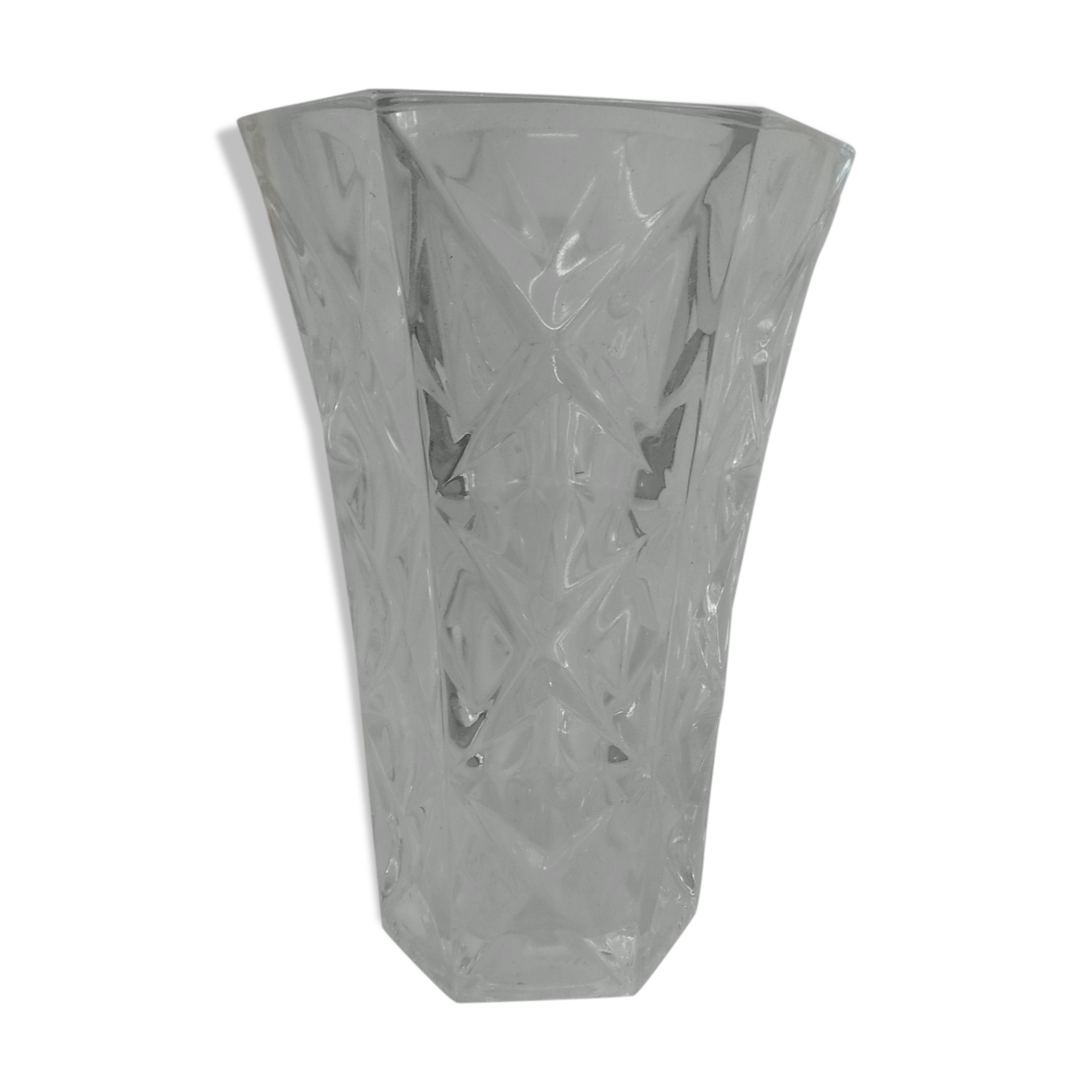 Glass vase with stars