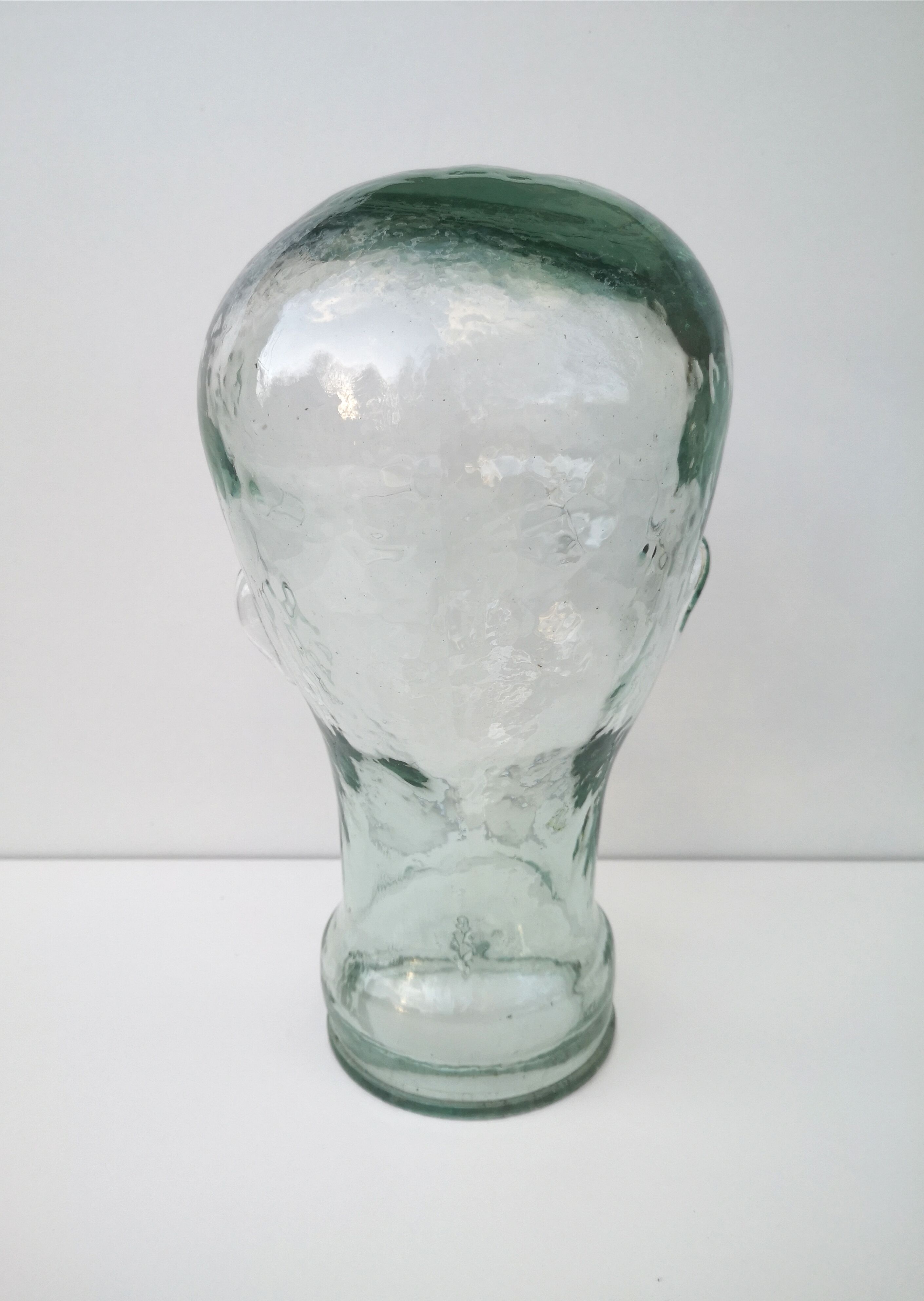 Glass head, vintage- marotte