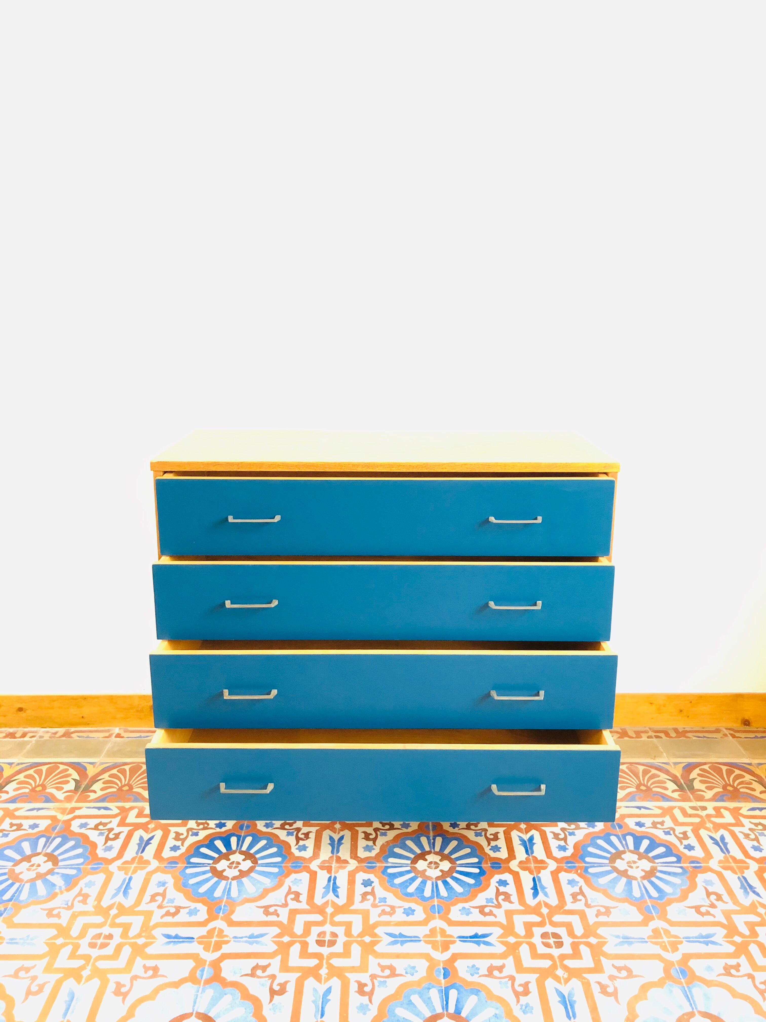 Vintage oak chest of drawers, 1960