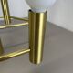 Brass Italian Stilnovo Style Atomic Space Age Ceiling Light Sconces, Italy