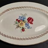 Sarreguemines oval dish early 20th century
