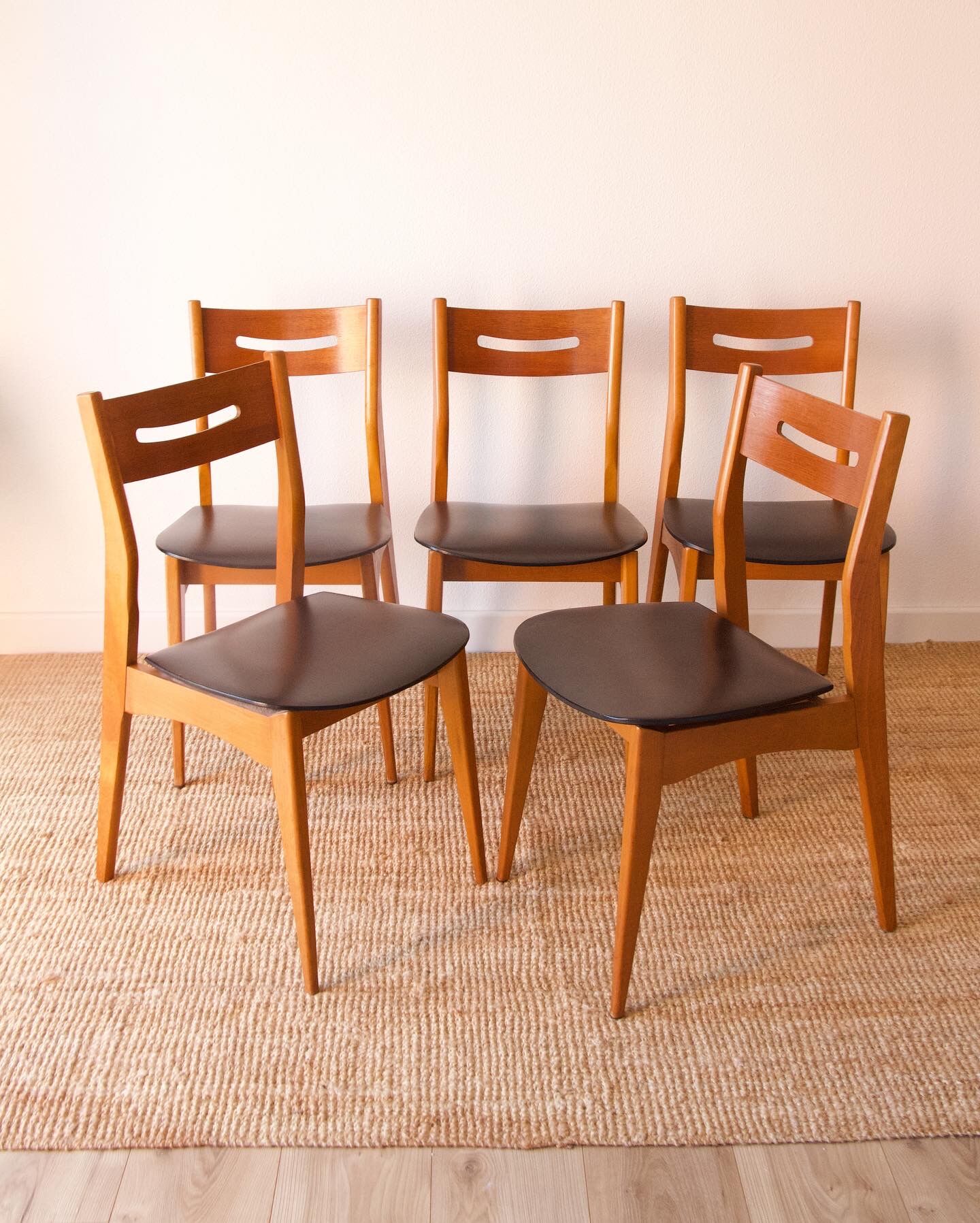 5 Scandinavian chairs 60s