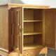 Vintage Danish Chevron Oak Cabinet, Henning Kjærnulf Baroque style, 1960s