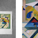 Mondschiff, Original Serigraph by Peter Foeller, 1990