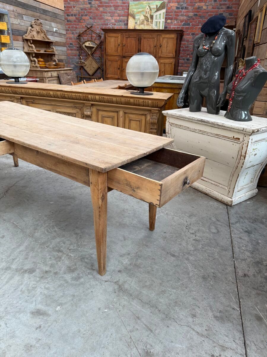 Oak farmhouse table from the early 20th century.