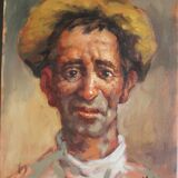 Peinture à l'huile. Etude de portrait.