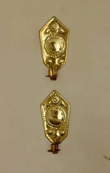 Paire de appliques en laiton suédoises
