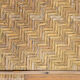 Bauhaus rattan armchair with ottoman by Erich Dieckmann, 1930s