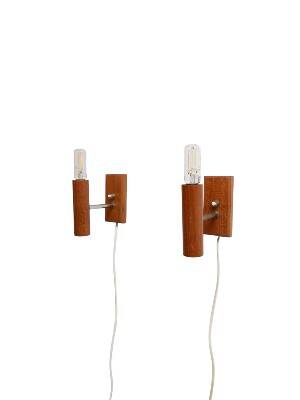 Lot de 2 appliques danoises, années 1960