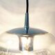 Petite ‘Futura’ pendant light by Koch & Lowy for Peill Putzler