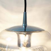 Petite ‘Futura’ pendant light by Koch & Lowy for Peill Putzler