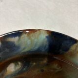 Set of 2 glazed earthenware plates