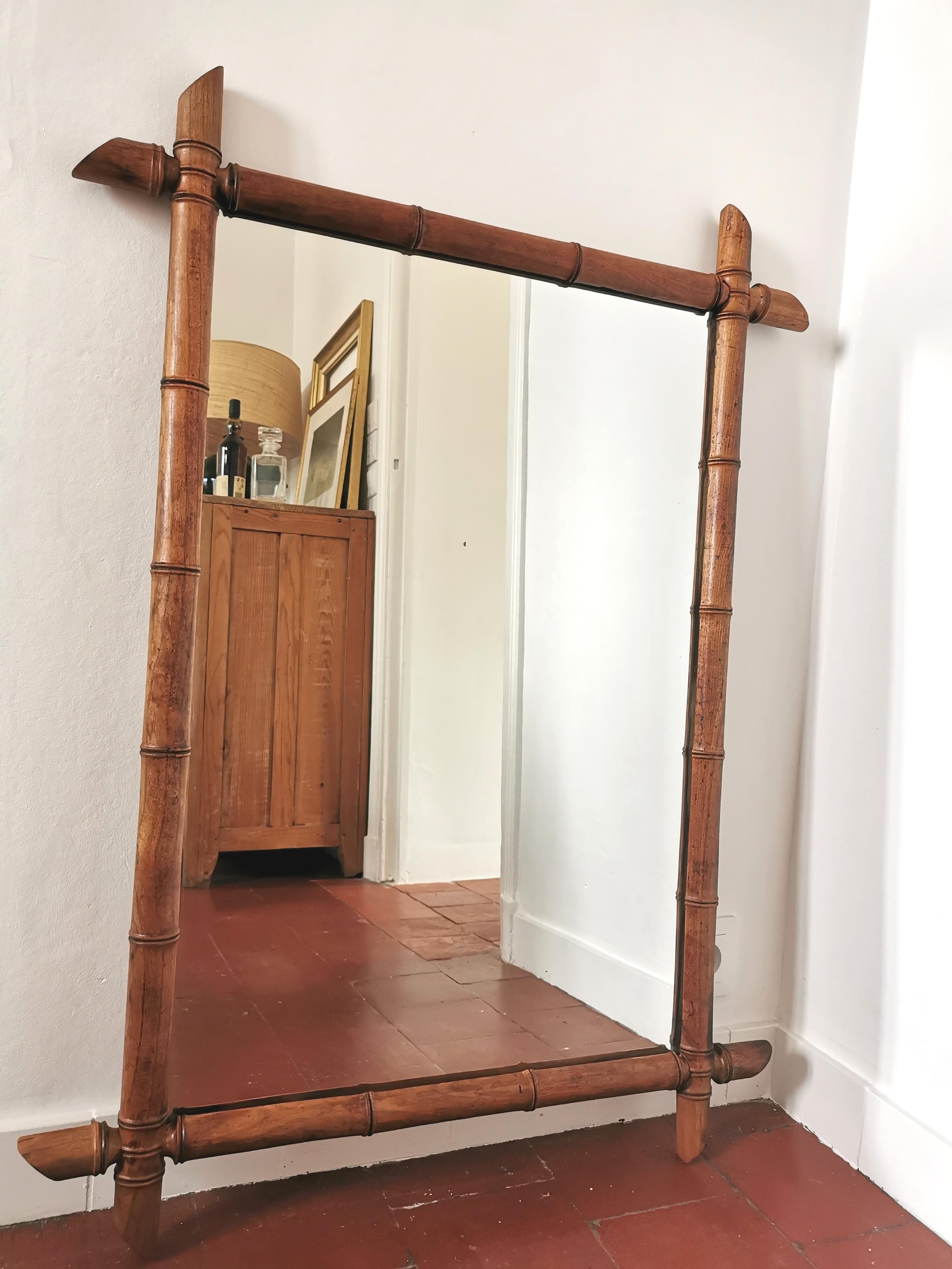 Large Bamboo Mirror 69x96cm
