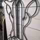 Art Deco coat rack wardrobe in wrought iron from the 1930s.