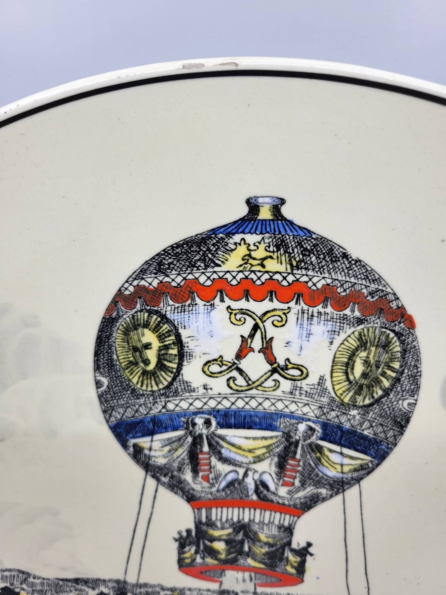 Decorative Plate Series "The Travels" in Limited Edition from Longwy France