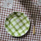 La Redoute x Selency set of 4 green dinner plates