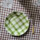La Redoute x Selency set of 4 green dinner plates