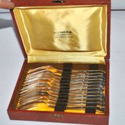 Set of 12 RENEKA cake dessert forks Victoria Spatours contour model 15cm