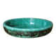 Ceramic dish Elchinger and sons, large round green dish, vintage catch-all, table art, interior decoration