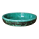 Ceramic dish Elchinger and sons, large round green dish, vintage catch-all, table art, interior decoration