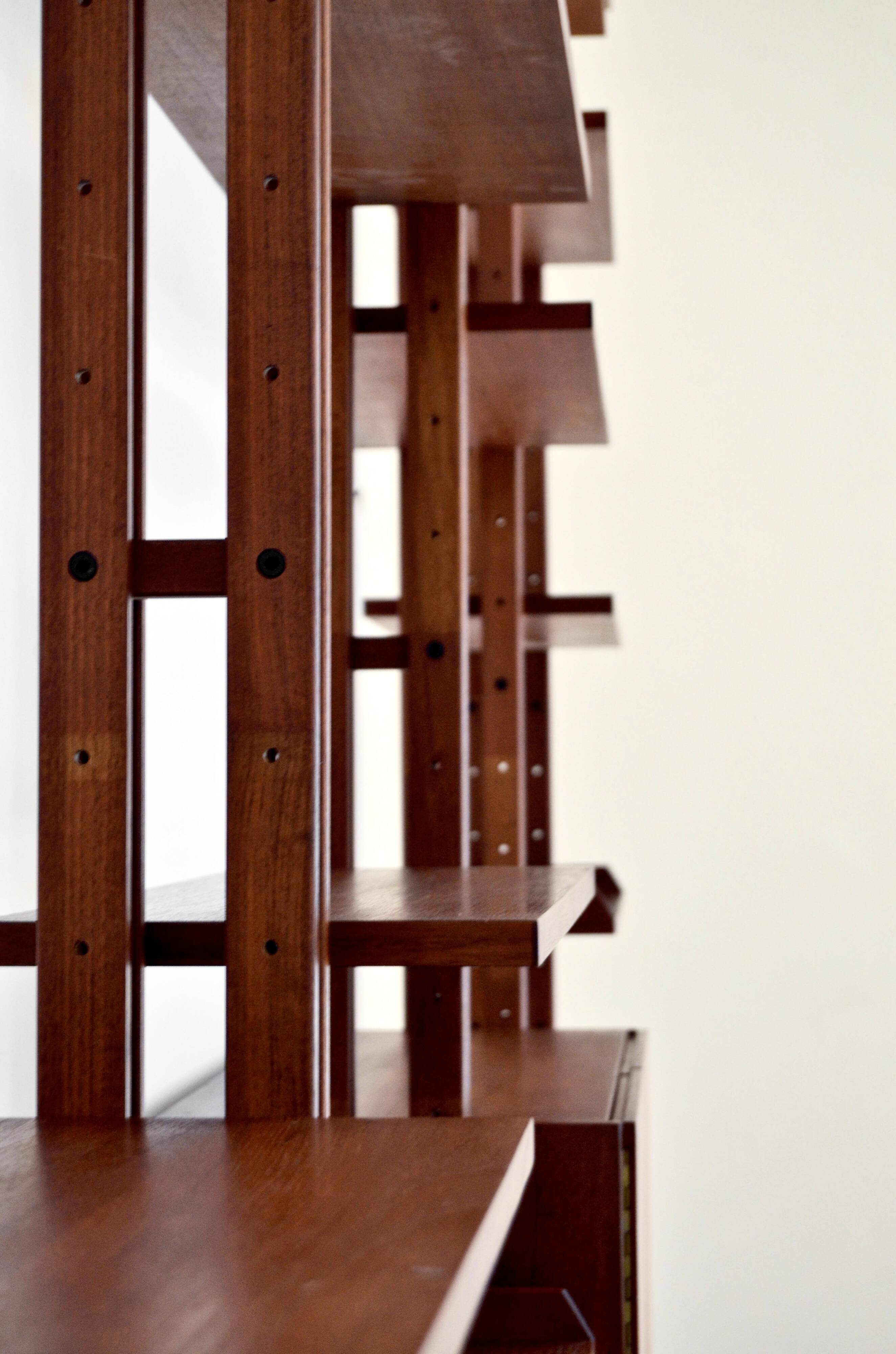 Midcentury Franco Albini For Poggi Italian Floor To Ceiling