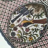 Portuguese plate signed Estrela de Conimbriga, 17th century Colours decor