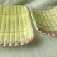 Asparagus dish in slip drainer 20th
