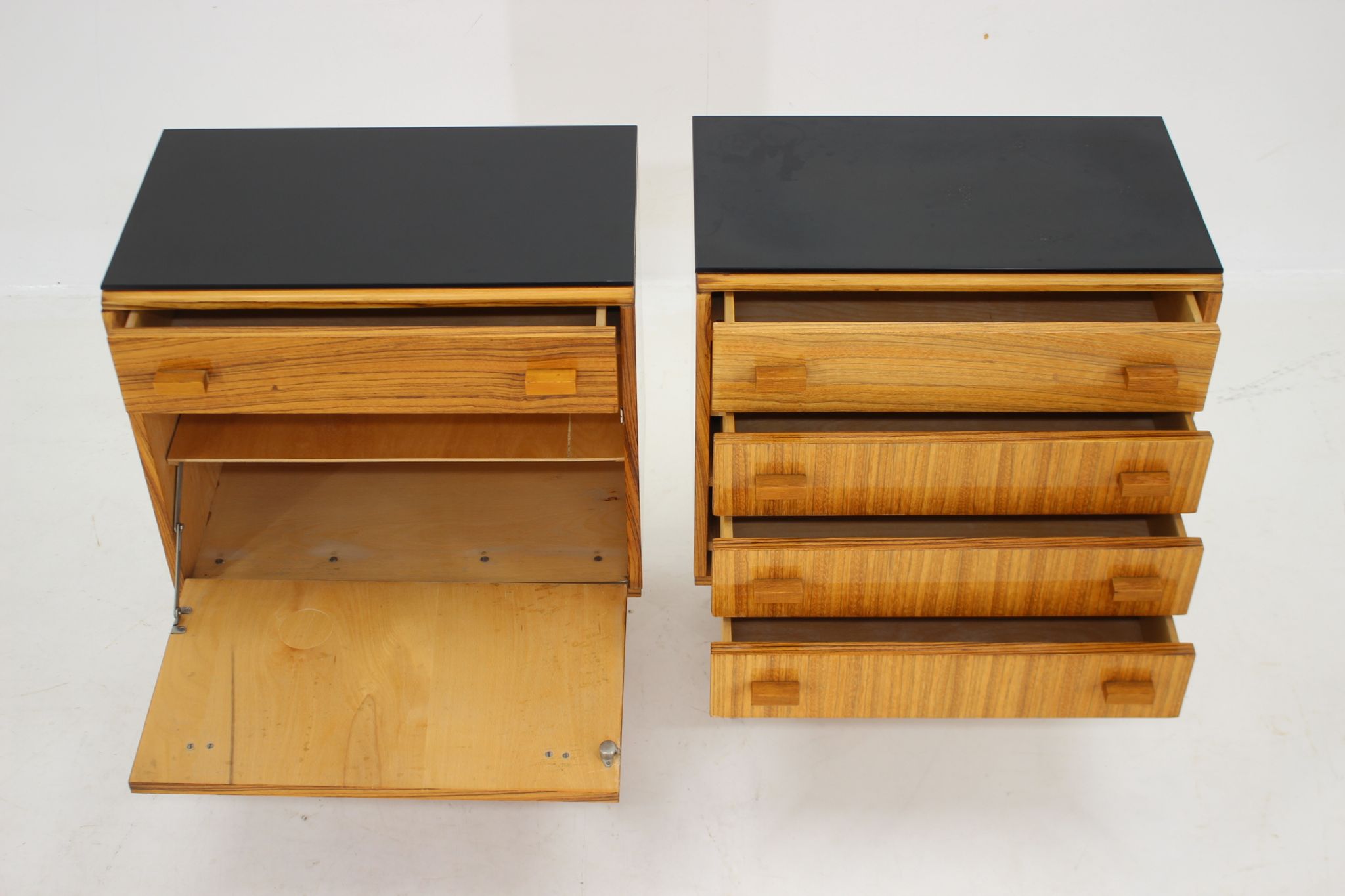 1960s Frantisek Mezulanik Pair of Chest of Drawers, Czechoslovakia