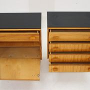 1960s Frantisek Mezulanik Pair of Chest of Drawers, Czechoslovakia