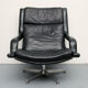 1970s leather swivel chair from geoffrey hartcourt for artifort