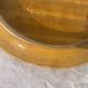 Flat round tray in slip with braided pattern signed FPP Vallauris J19 France vintage