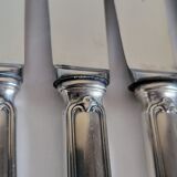 12 silver-plated table knives with stainless steel blades nogent