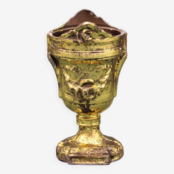 Regulate urn gilded with leaf and aged - French - Antique - 19th century
