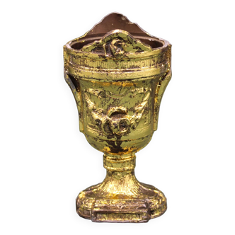 Regulate urn gilded with leaf and aged - French - Antique - 19th century