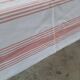 Nappe ancienne rose et blanche