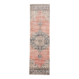 3X10 Pale Red Oriental Turkish Vintage Runner Rug, 91x315Cm