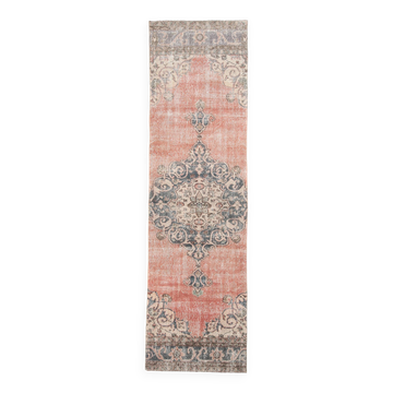 Tapis de course Vintage turc oriental rouge pâle 3x10, 91x315Cm