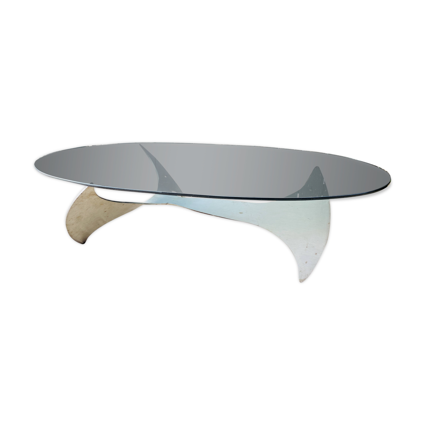 Elliptical coffee table by Knut Hesterberg