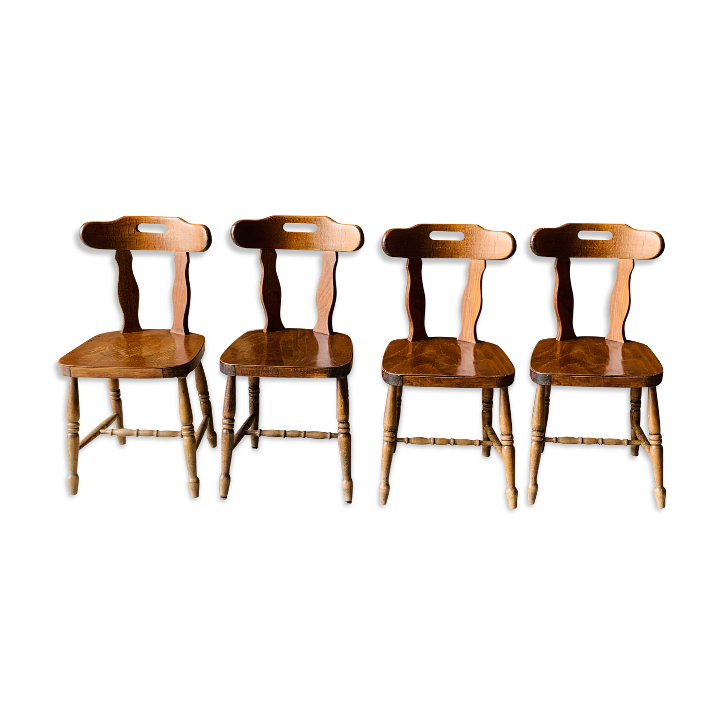 Set of 4 western style chairs
