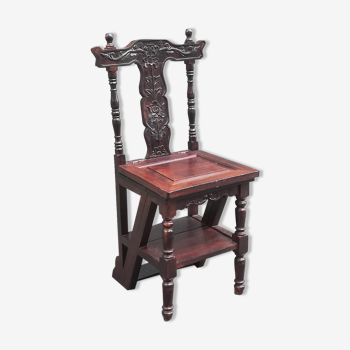 Victorian style stepladder chair