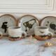 Coffee cups Pottery of La Colombe Madeleine Brault
