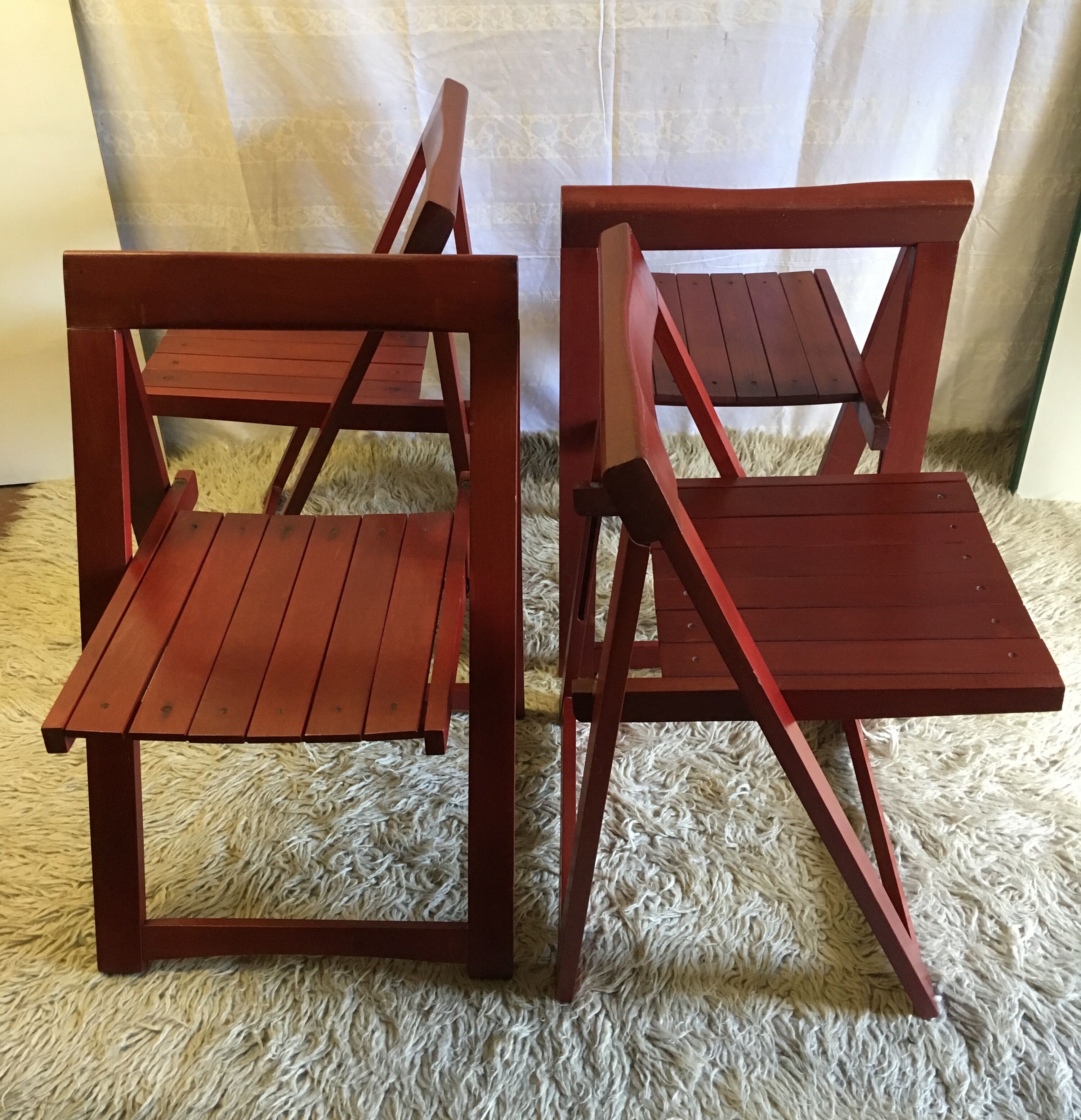 Set of 4 folding chairs 60