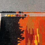 Scandinavian wool carpet year 1970