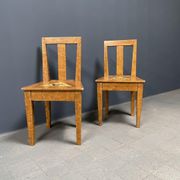 Set of 2 painted Swedish chairs