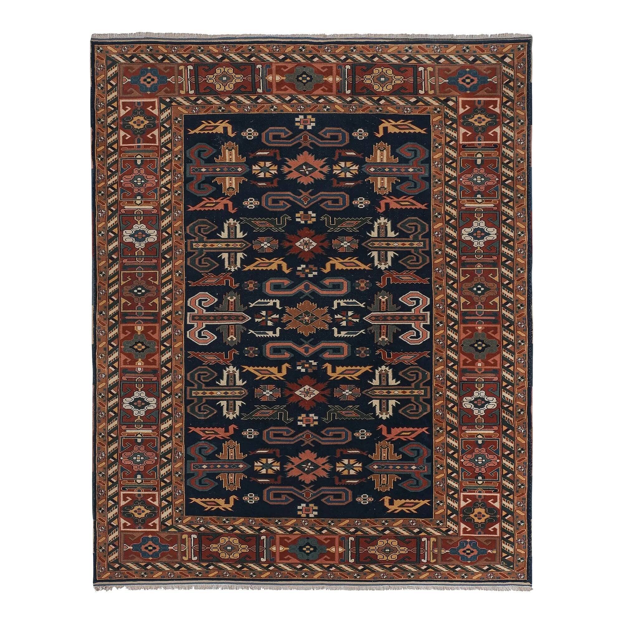 Vintage Turkish rug handmade 186x242 cm
