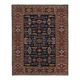 Vintage Turkish rug handmade 186x242 cm